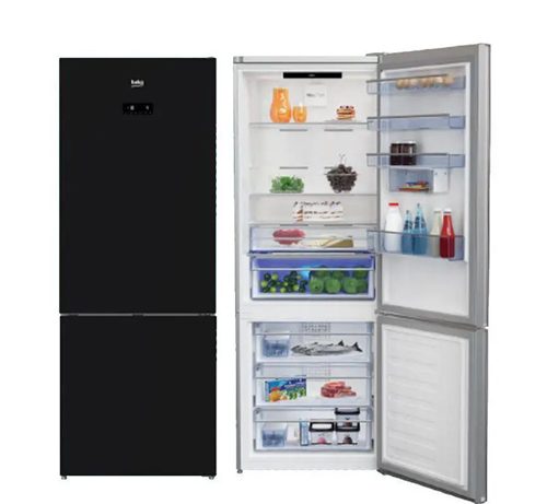 Beko Kombi Tipi Siyah Cam Buzdolabı