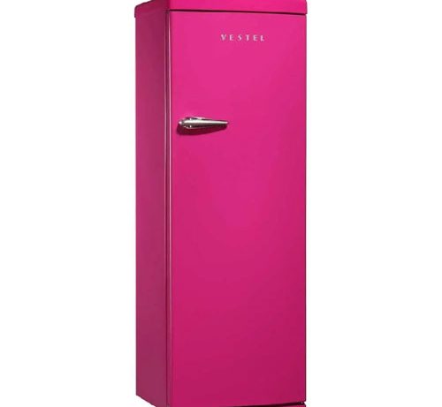 *VESTEL RETRO PEMBE TEK KAPILI BUZDOLABI